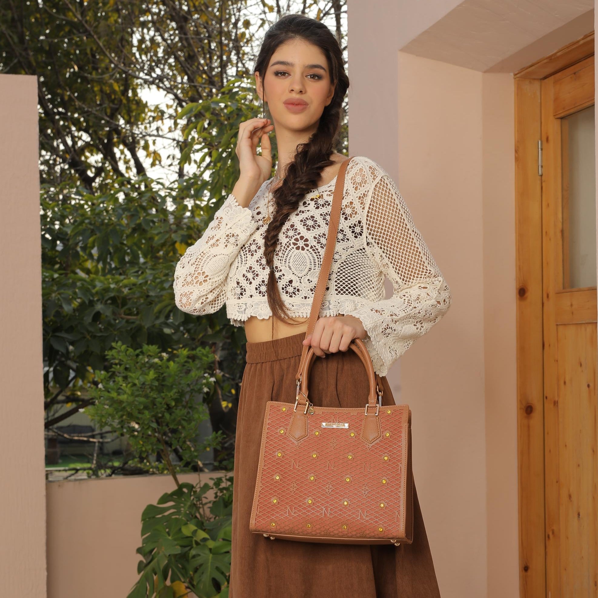 Borsa strutturata Gracie (bianco)