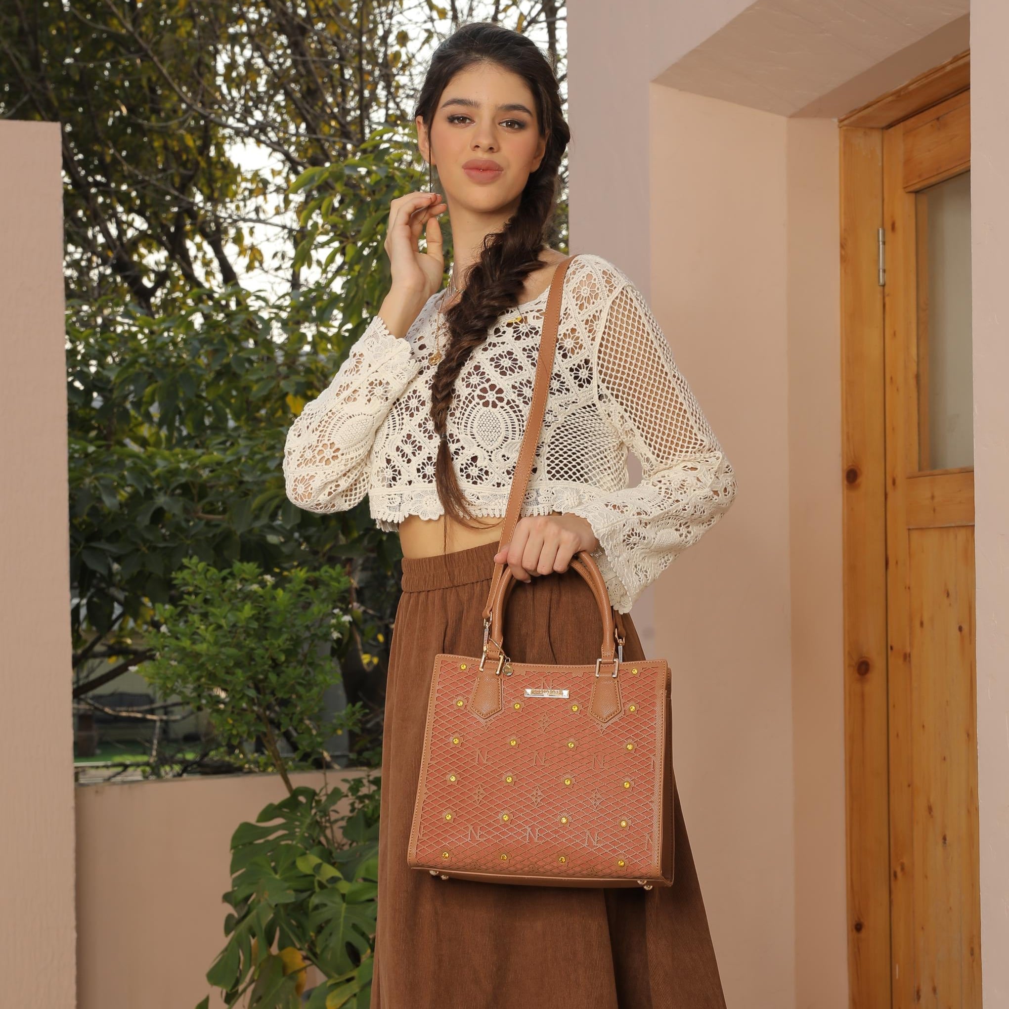 Borsa strutturata Gracie (grigio)