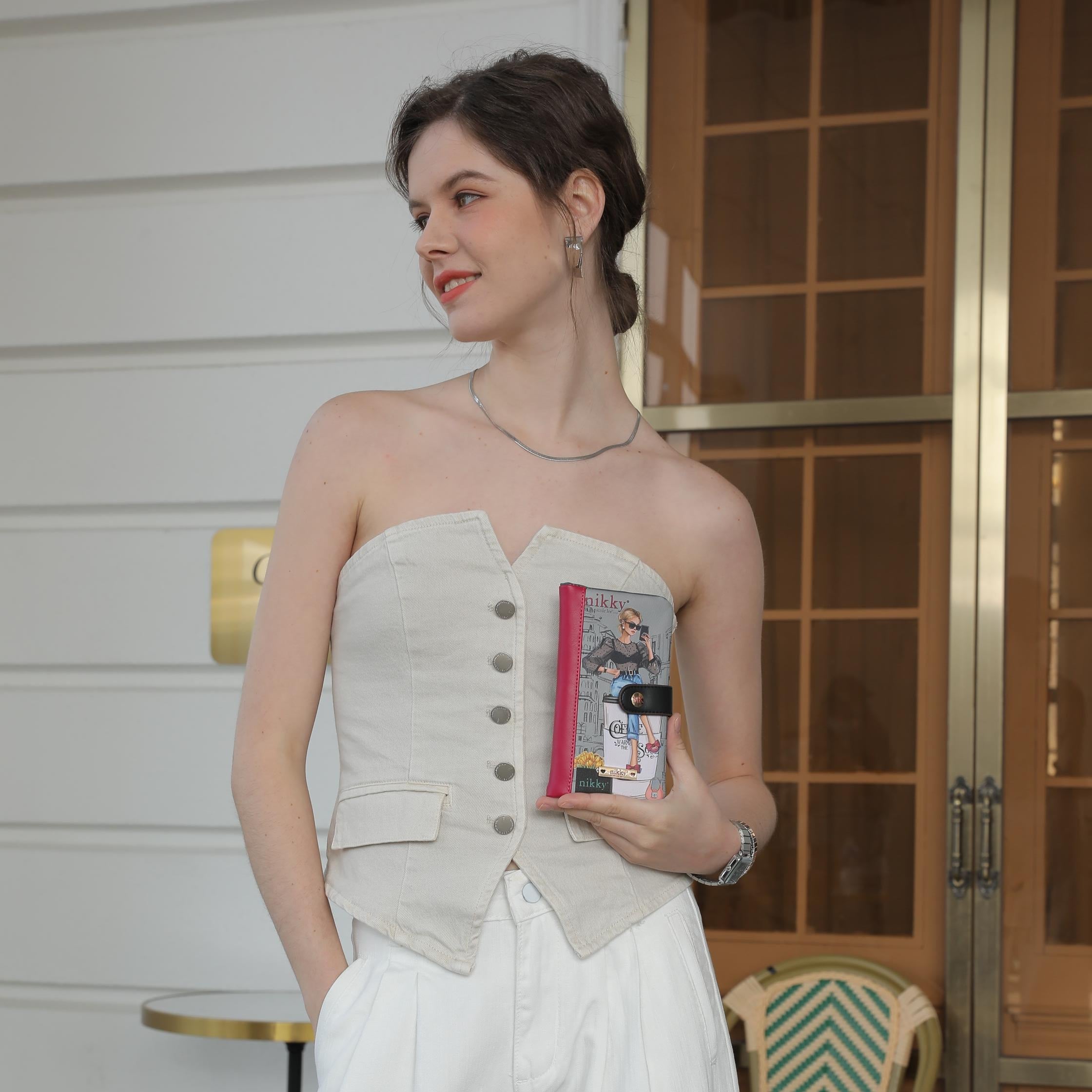 COMPACT WALLET (<tc>I LIVE TO TRAVEL</tc>)