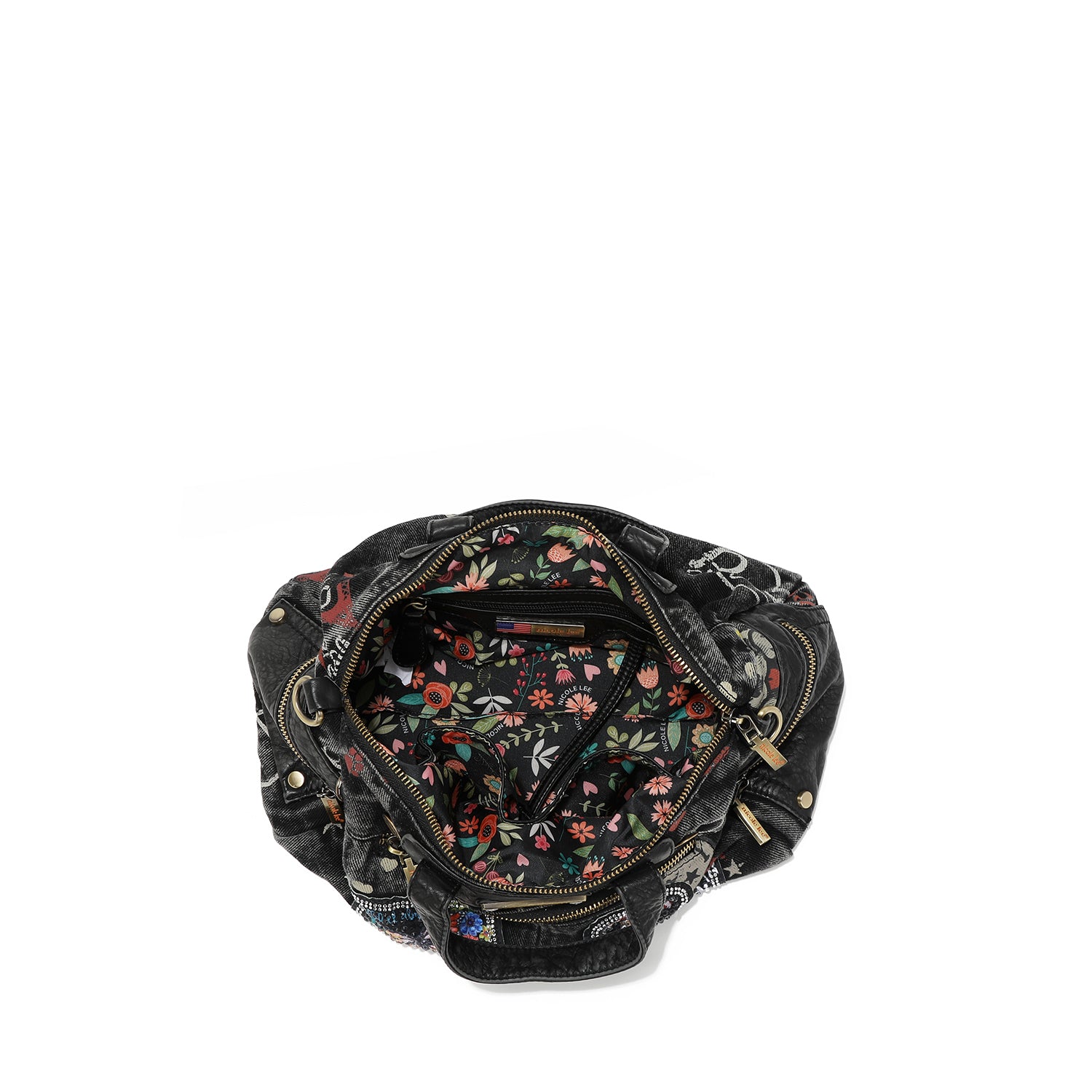 BANDOLERA MEDIANA DE TELA VAQUERA GRIS