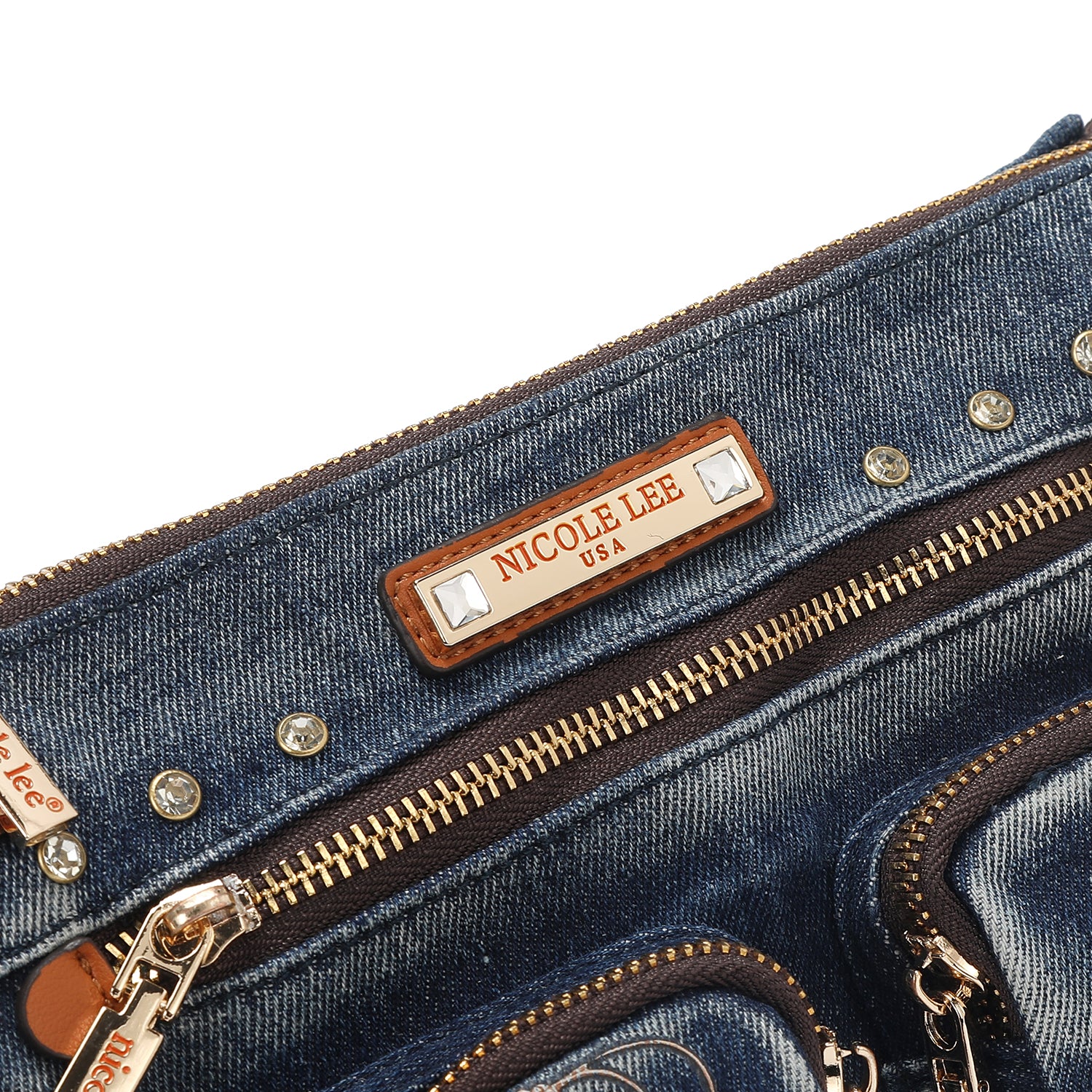 BORSA A TRACOLLA IN DENIM (<tc>SOFIA MONTANA</tc>)