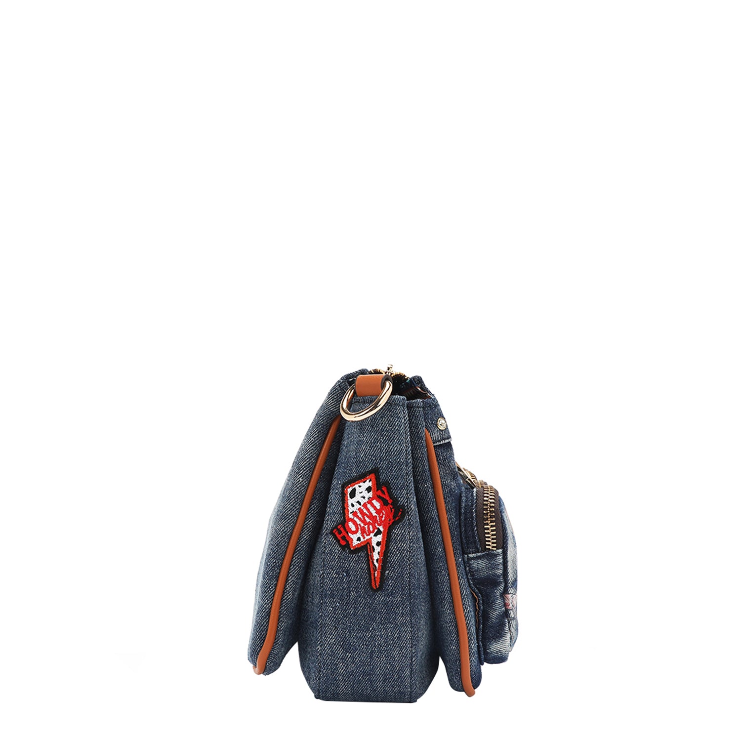 BORSA A TRACOLLA IN DENIM (<tc>SOFIA MONTANA</tc>)