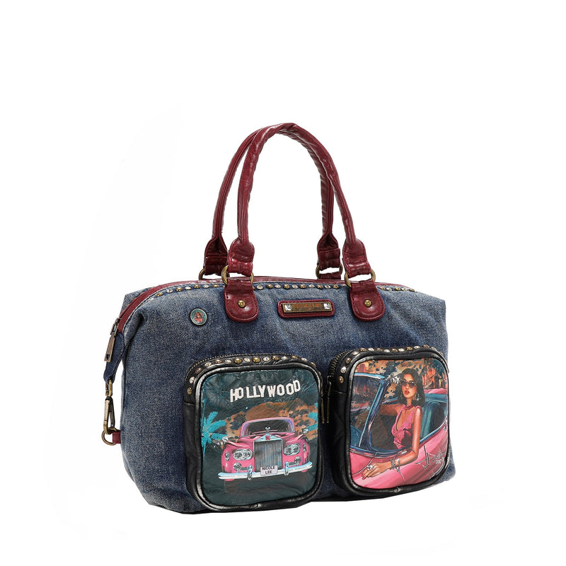 TASCHE AUS GEWASCHTEM DENIM (<tc>HOLLYWOOD DRIVE</tc> )