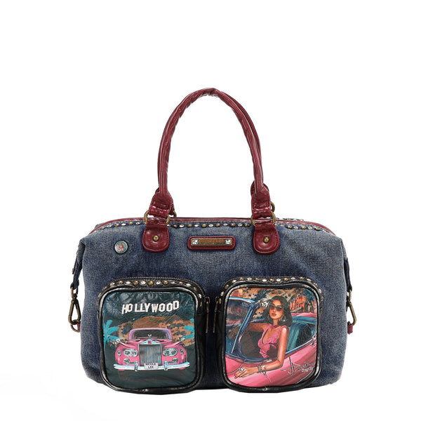 BORSA IN DENIM LAVATO (<tc>HOLLYWOOD DRIVE</tc> )