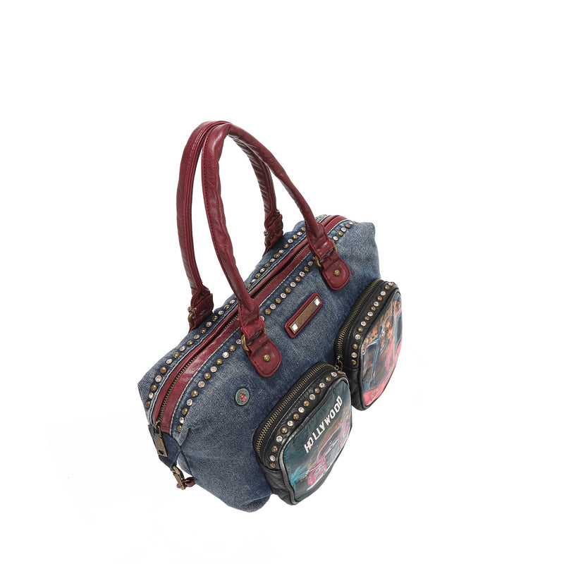 BOLSO DE DENIM LAVADO (HOLLYWOOD DRIVE)