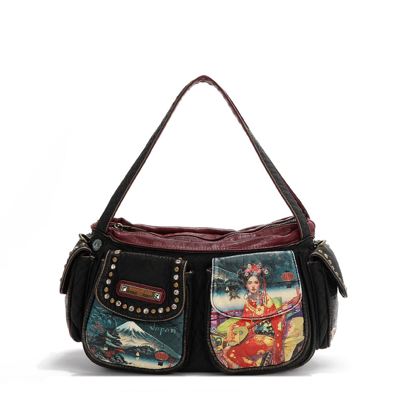 SAC BANDOULIÈRE EN JEAN (<tc>AKIKO LA BELLEZA</tc> )