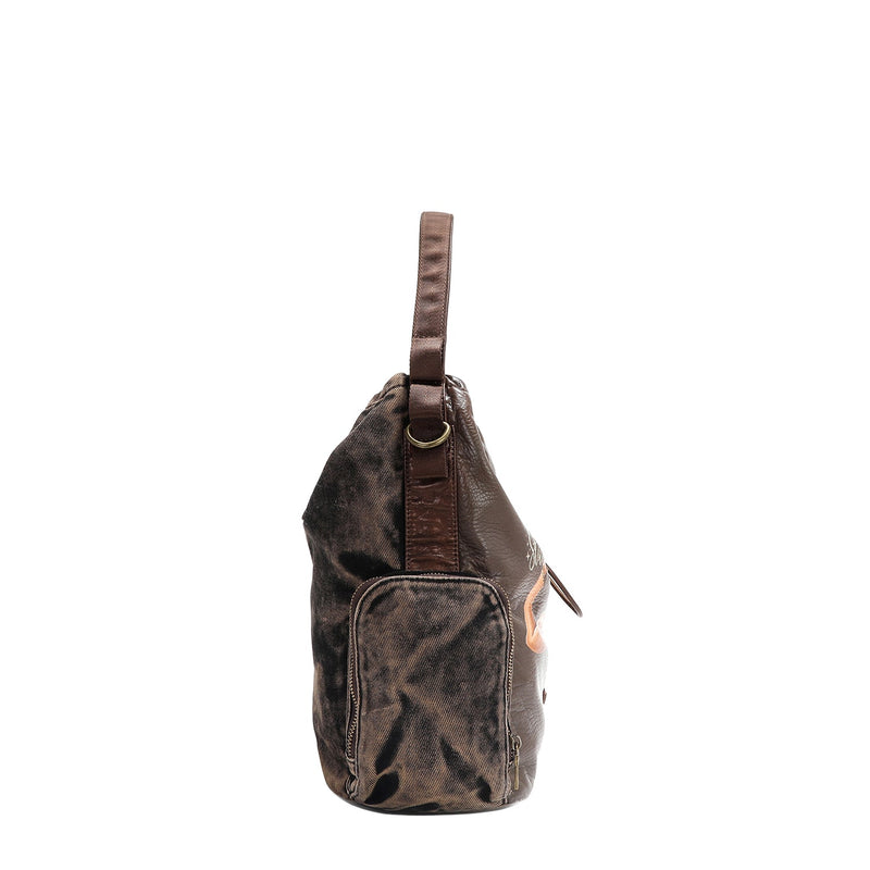 BOLSA DENIM COM FECHO DE DESENHO (<tc>BLIND DATE</tc> )