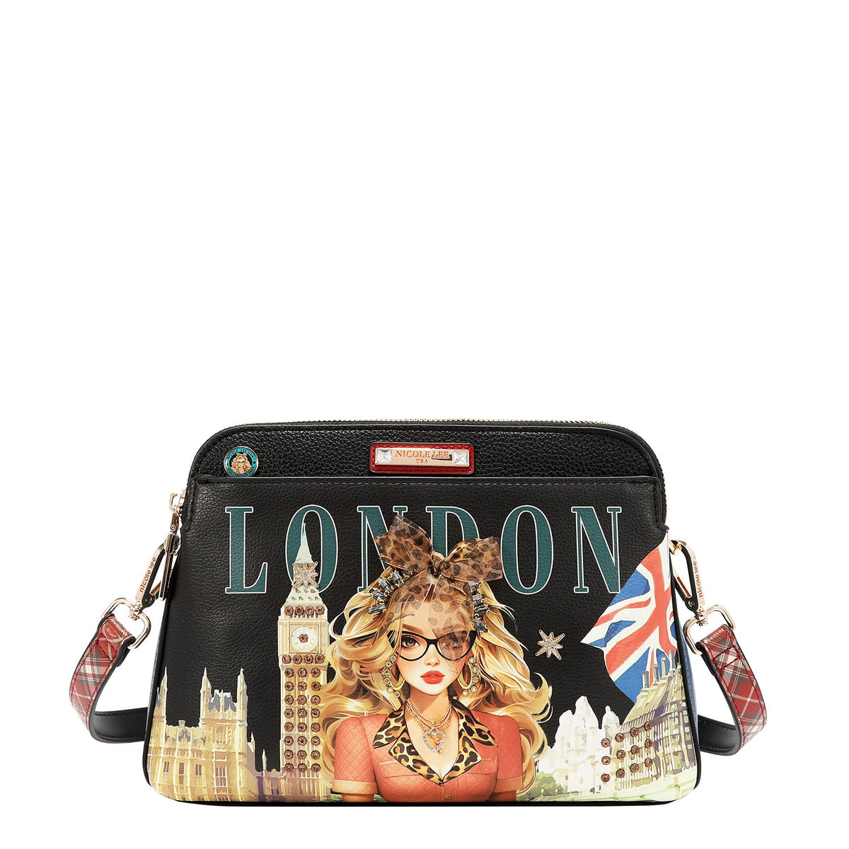 BANDOLERA (LONDON EYE - NEGRO)