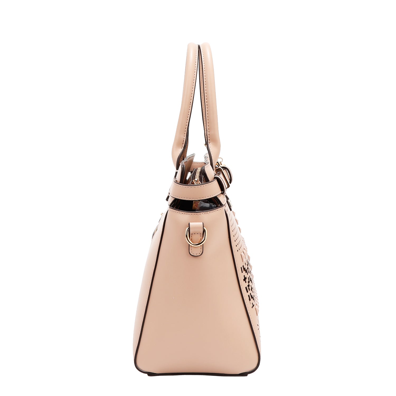 Sac à sacrel avec coupes géométriques (rose)