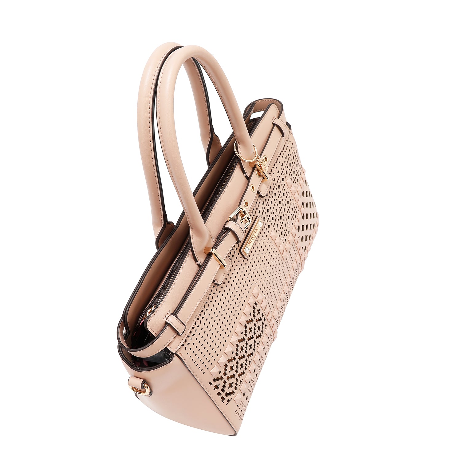 Sac à sacrel avec coupes géométriques (rose)