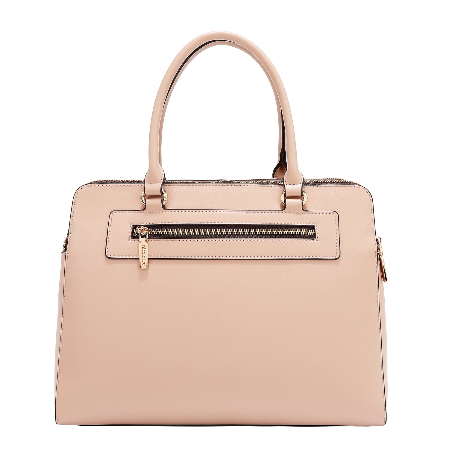 Sac à main avec des coupes géométriques (rose)