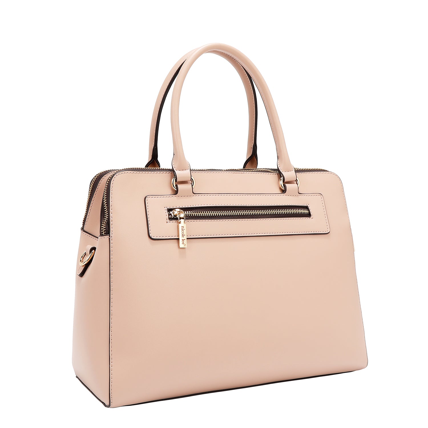 Sac à main avec des coupes géométriques (rose)