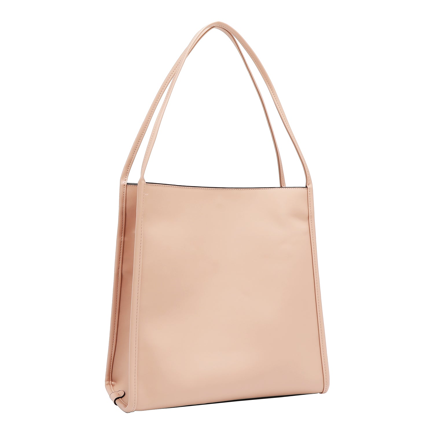 BOLSA DE DOS PIEZAS CON RECORTE GEOMÉTRICO (ROSA)