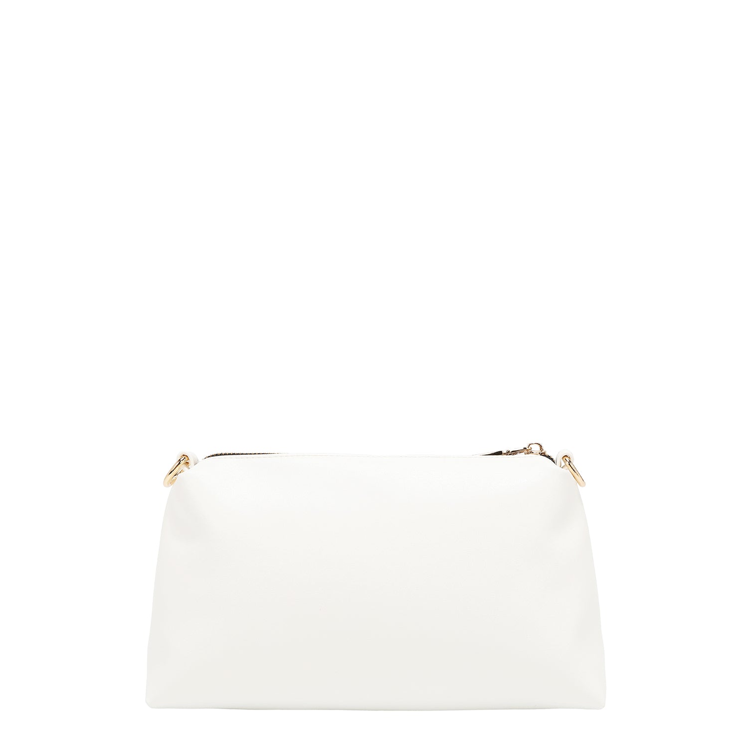 Two -piece bag with geometric cuts (white)