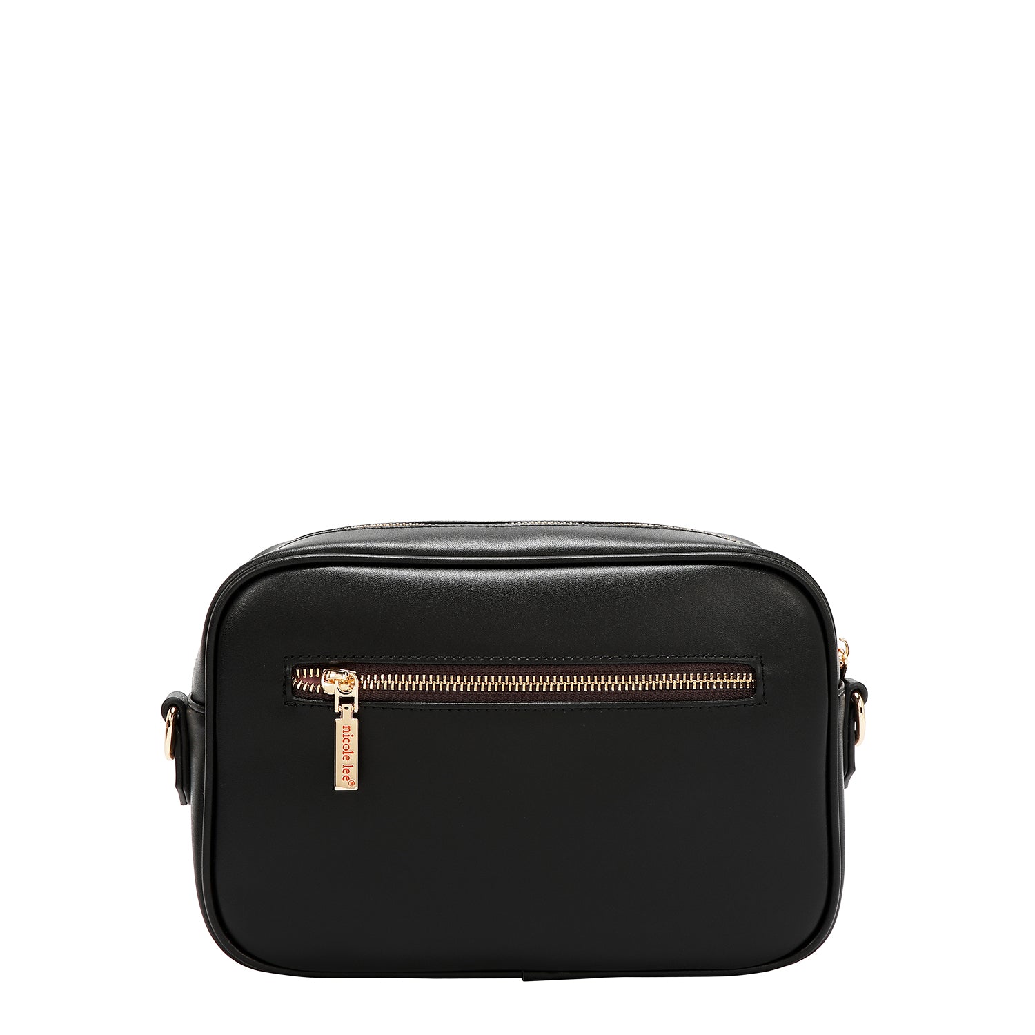 BOLSO BANDOLERA GEOMÉTRICO CORTADO A LÁSER (NEGRO)