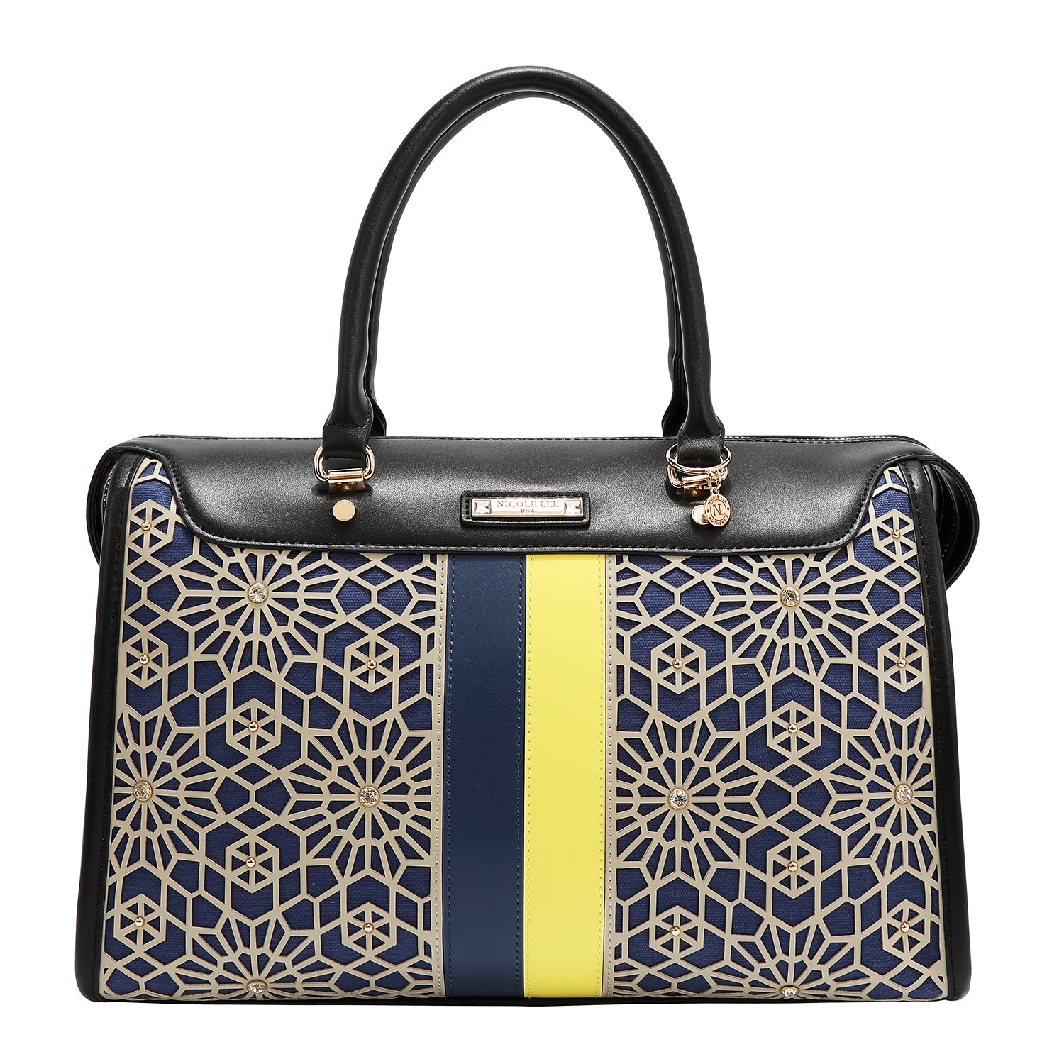 BOSTON CON TAGLIO LASER GEOMETRICO (NERO)