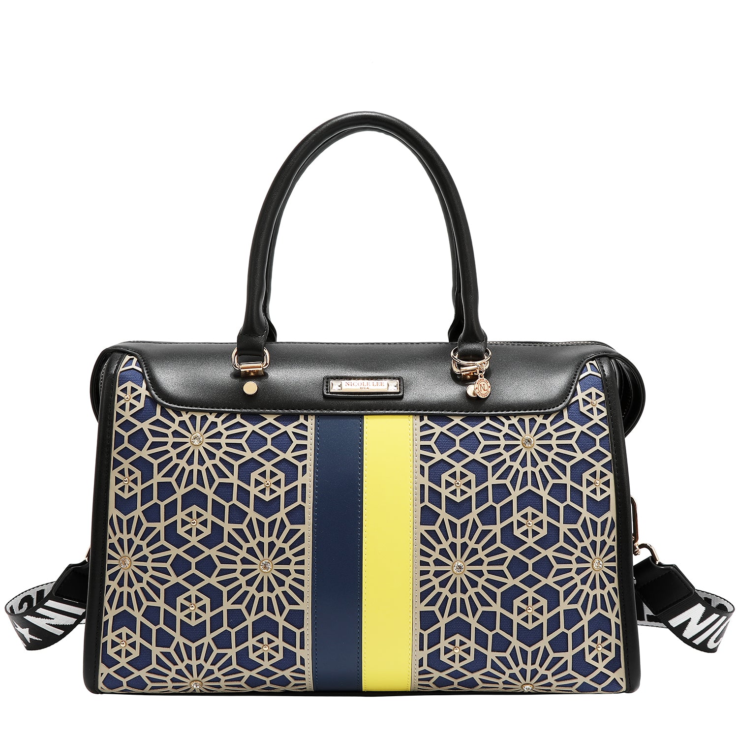 BOSTON CON TAGLIO LASER GEOMETRICO (NERO)