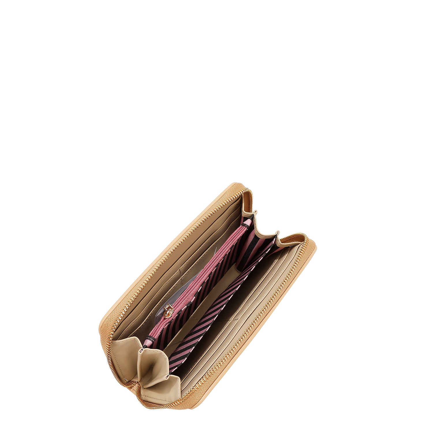 Portfolio avec coupe géométrique (beige)