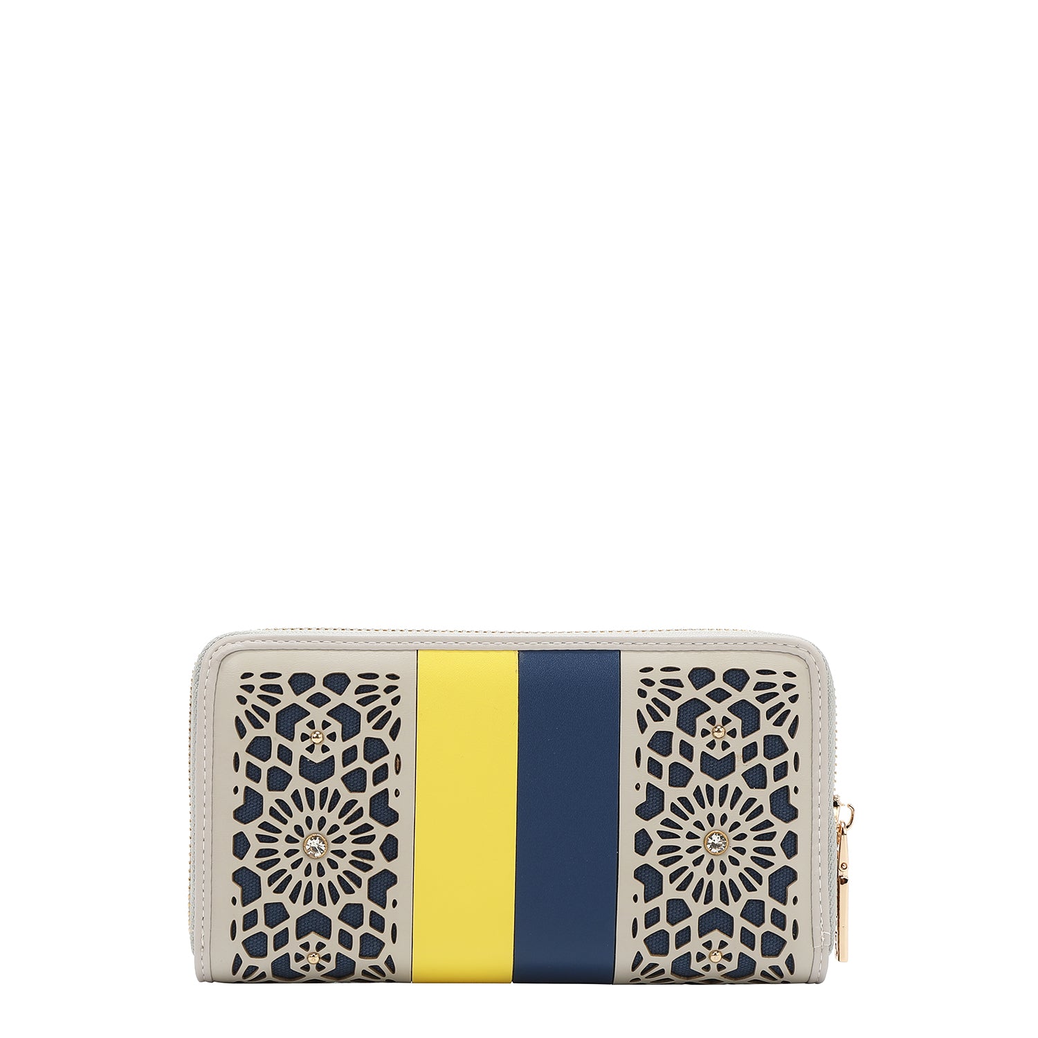 Portfolio avec coupe géométrique (gris)