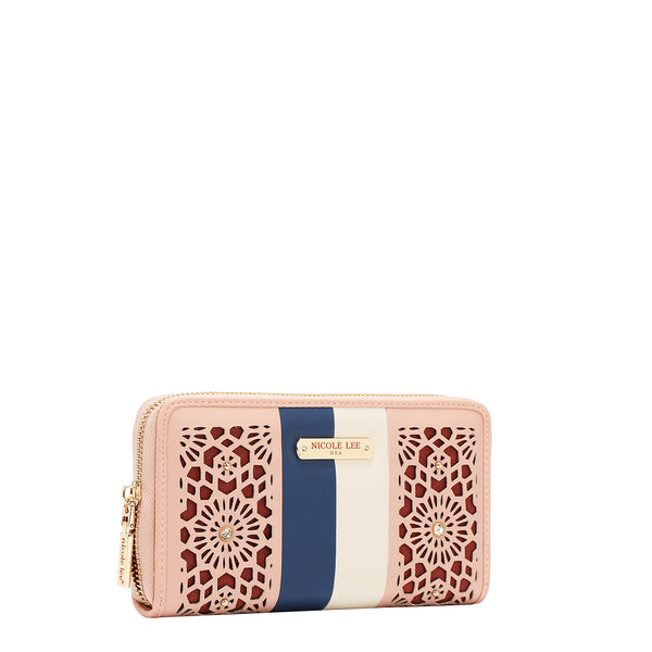 Portfolio con taglio geometrico (rosa)