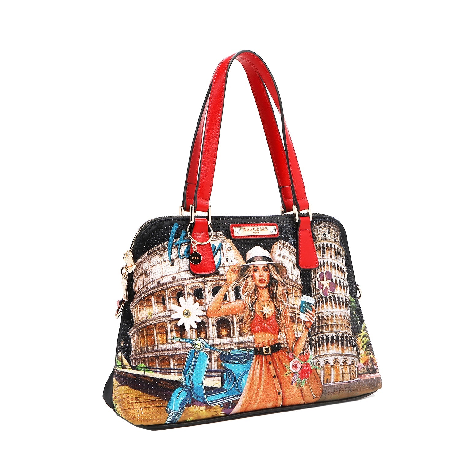 BOLSO DOME SATCHEL (MARTHA TRAVELS ITALY)