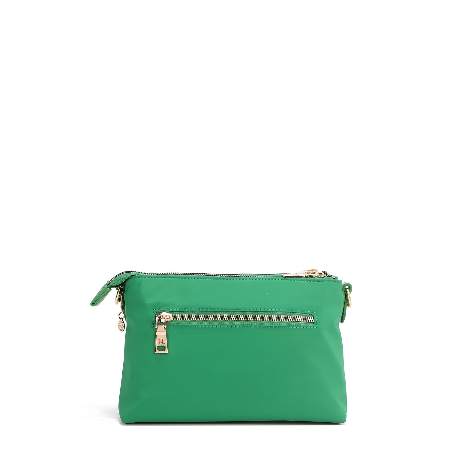 BOLSO CRUZADO ACORDEÓN CON PARCHES DE COLORES (VERDE)