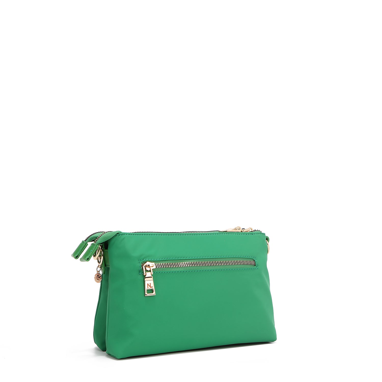 BOLSO CRUZADO ACORDEÓN CON PARCHES DE COLORES (VERDE)