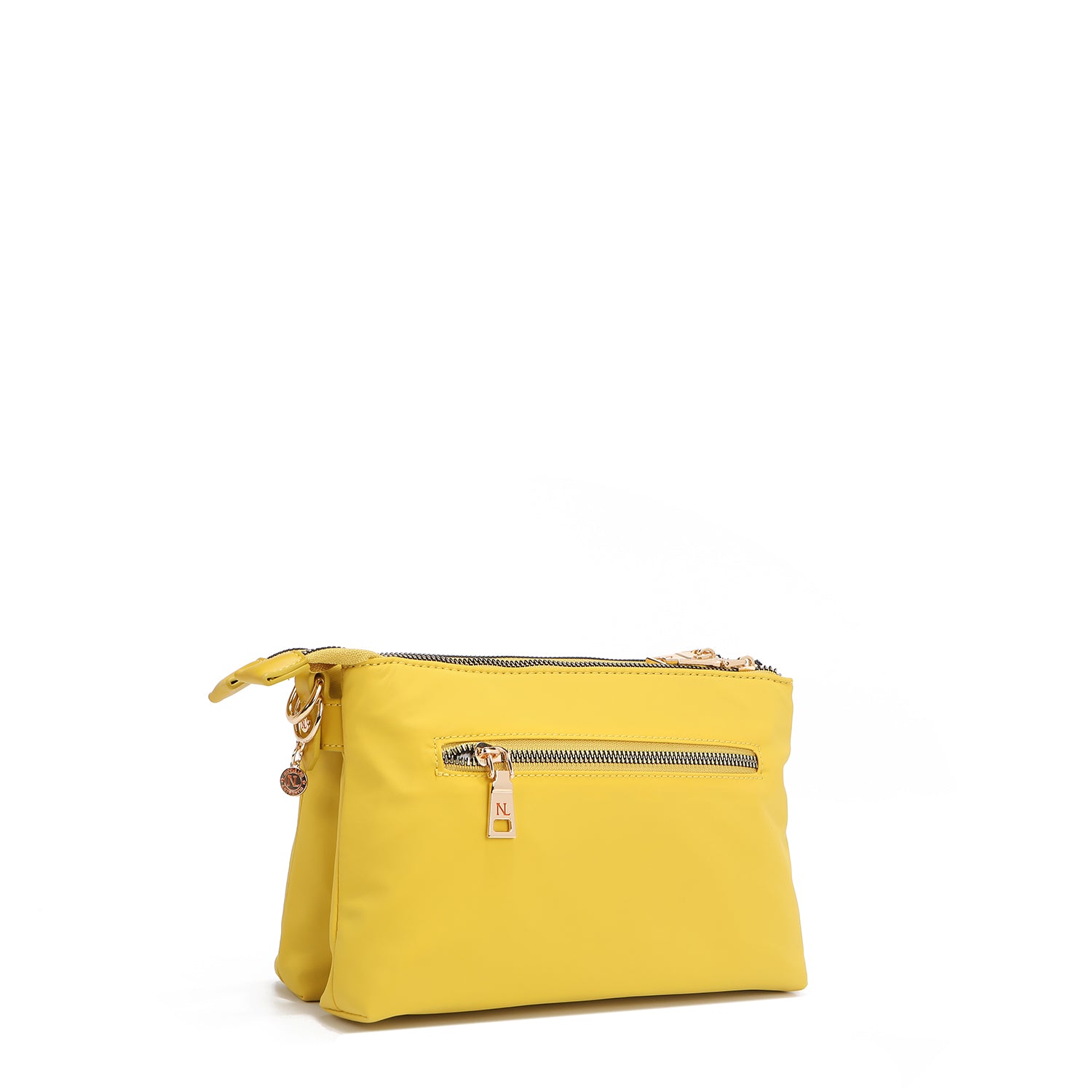 BOLSO CRUZADO ACORDEÓN CON PARCHES DE COLORES (AMARILLO)