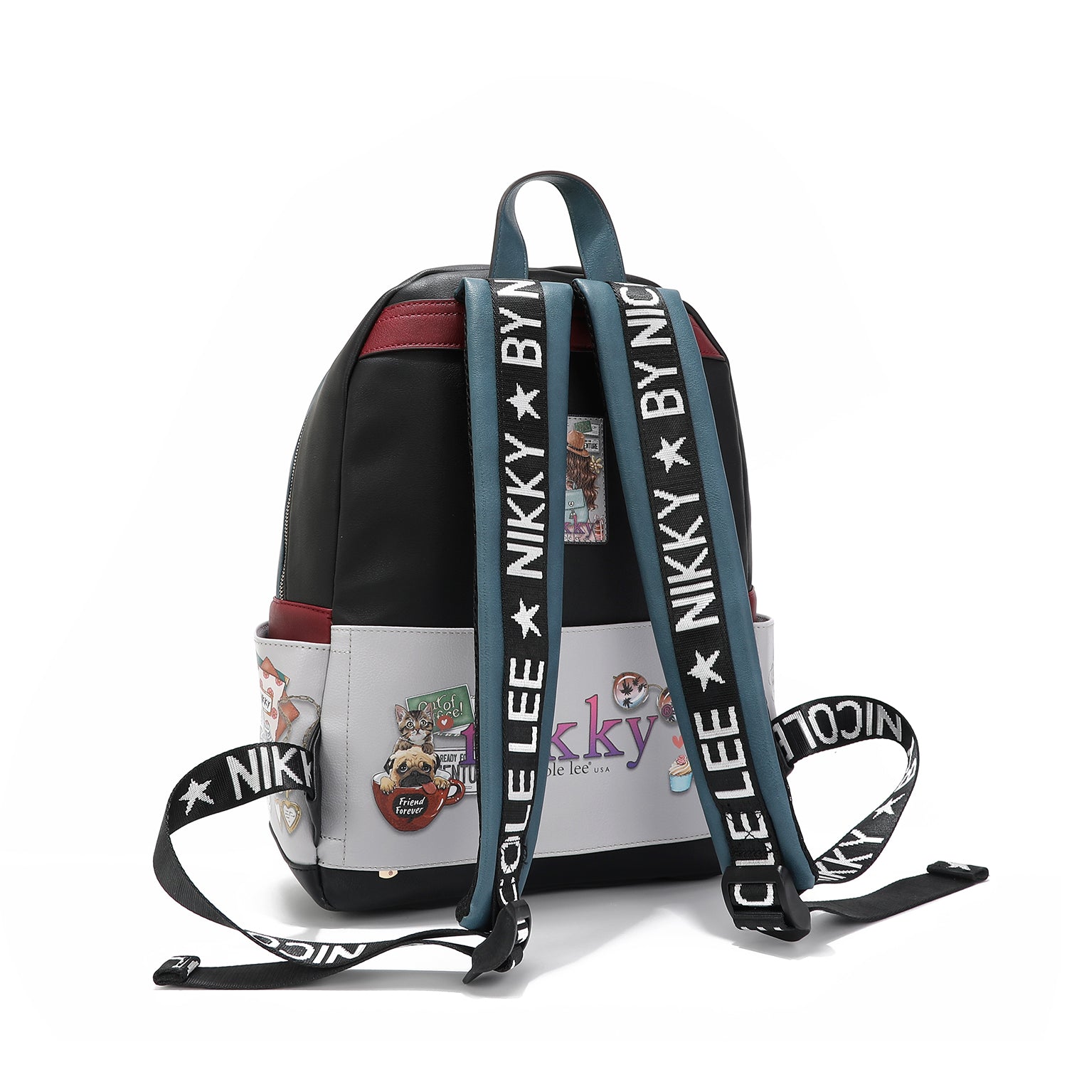 GRAND SAC À DOS AVEC RABAT <tc><tc>Nikky</tc> WORLD</tc>