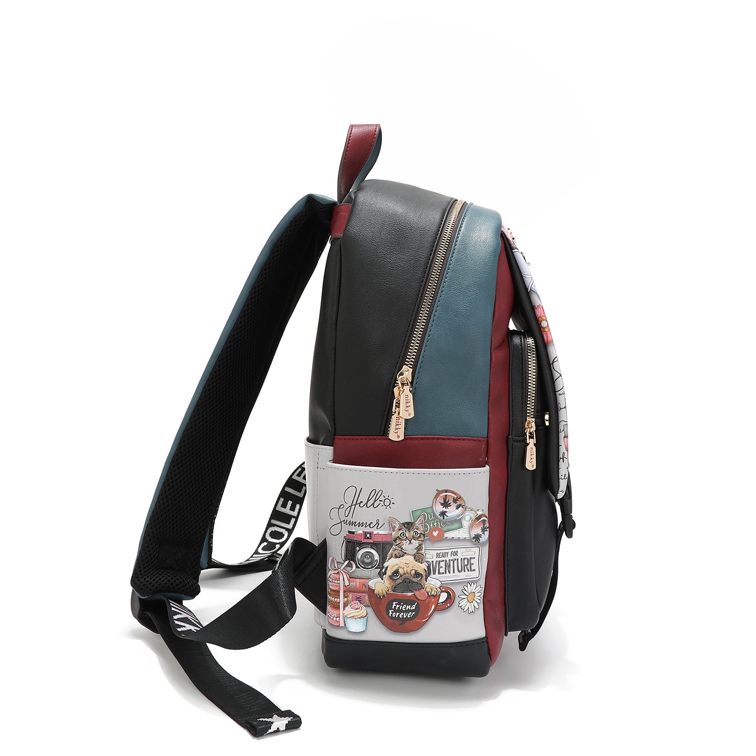 GRAND SAC À DOS AVEC RABAT <tc><tc>Nikky</tc> WORLD</tc>