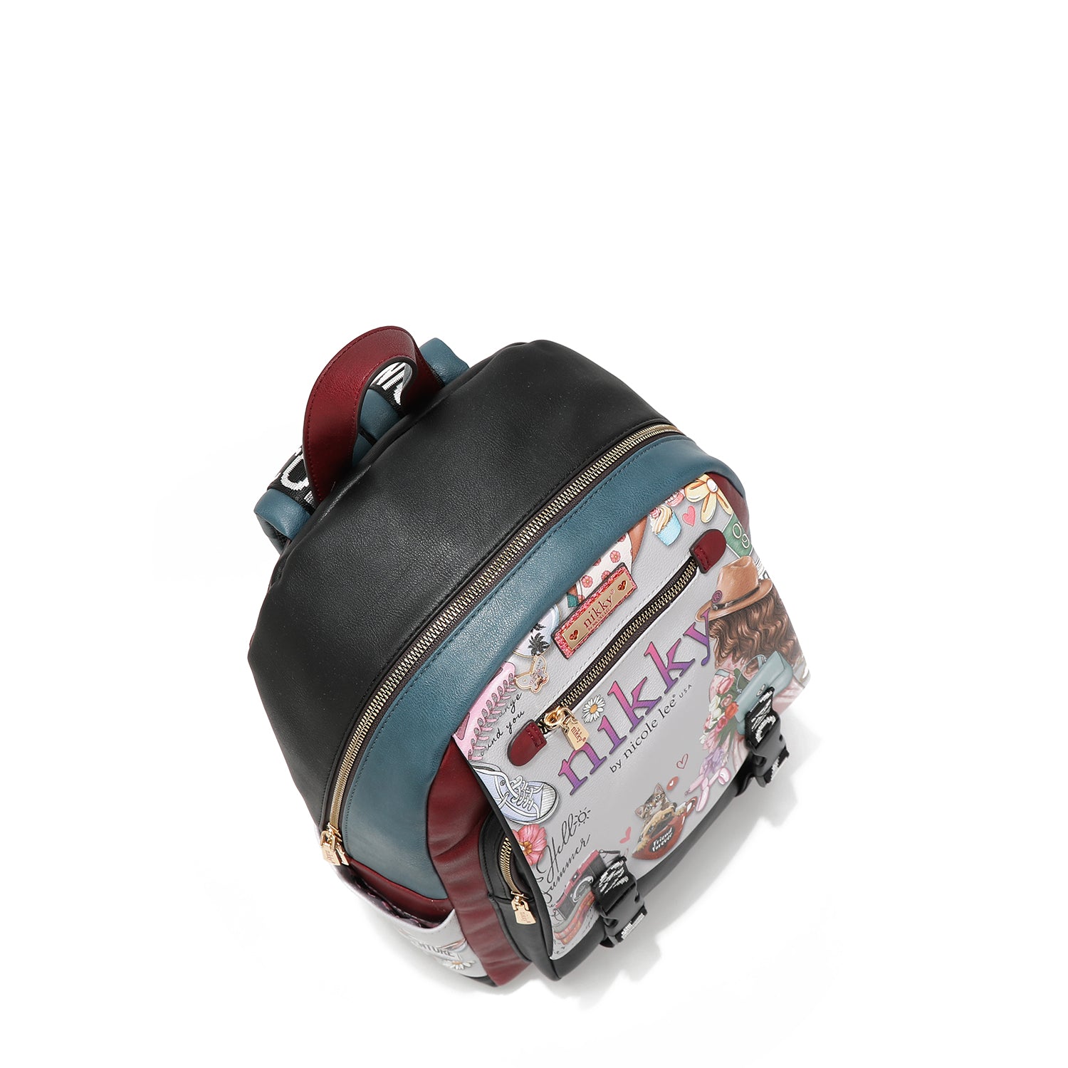 GRAND SAC À DOS AVEC RABAT <tc><tc>Nikky</tc> WORLD</tc>