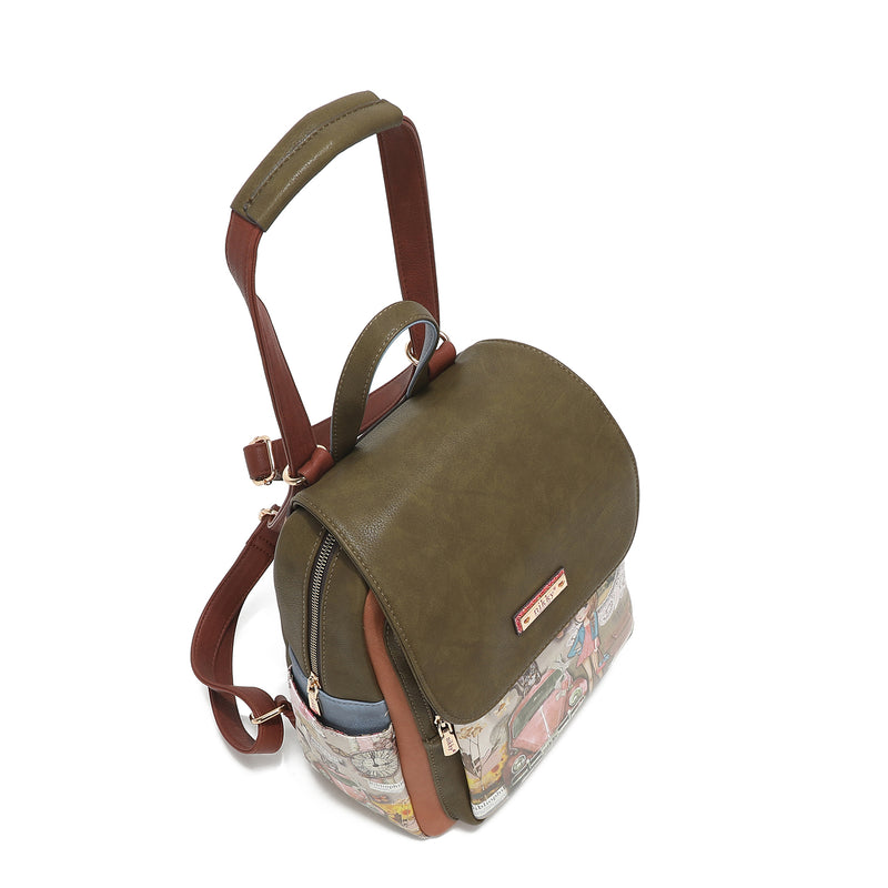 BACKPACK/CROSSBODY BAG WITH FLAP
