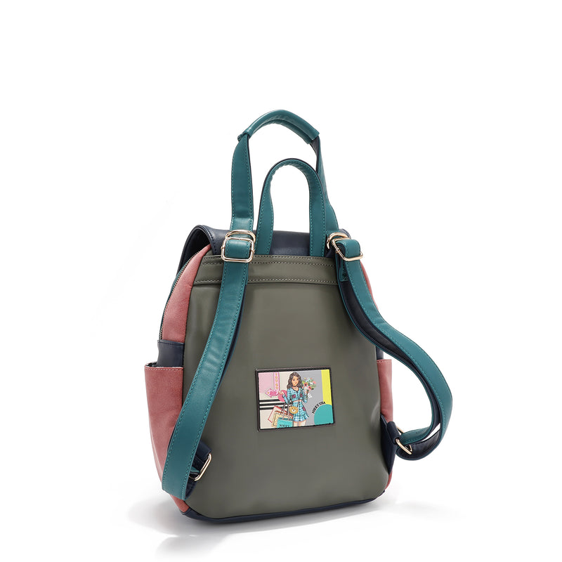 CONVERTIBLE ZIPPERED BACKPACK (<tc>NIKKY GOES SHOPPING</tc> )