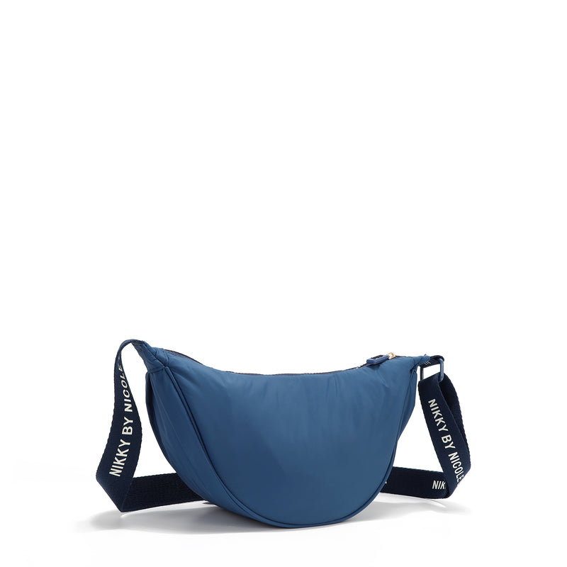 BORSA A TRACOLLA IN NYLON (BLU)