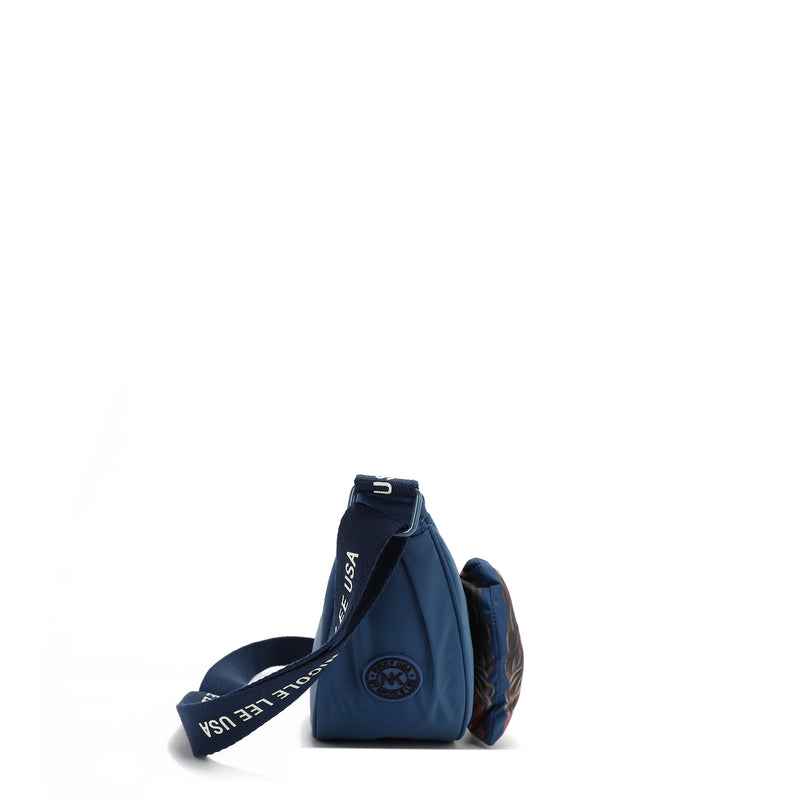 CROSSBODY-TASCHE AUS NYLON (BLAU)