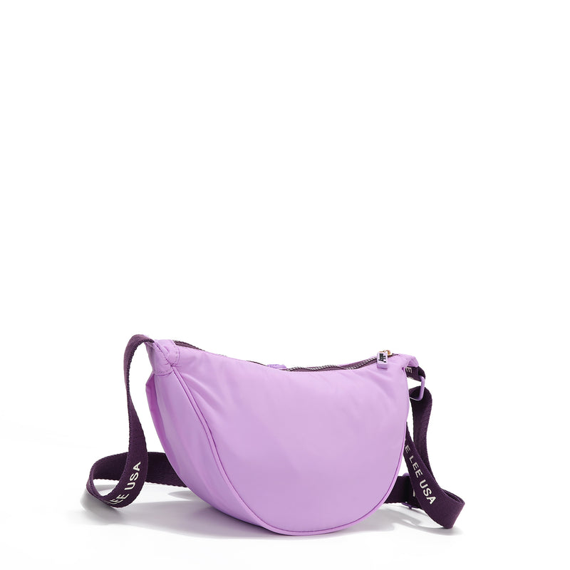 BOLSA TRANSVERSAL EM NYLON (ROXO)