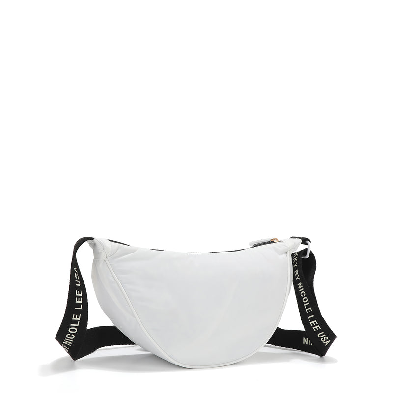 NYLON CROSSBODY BAG (WHITE)