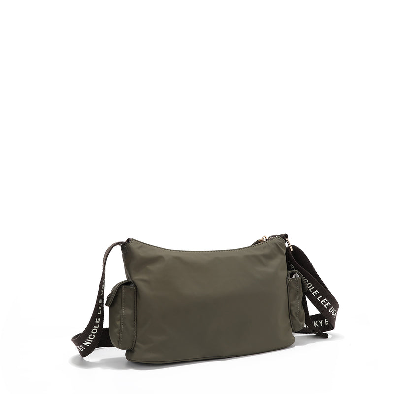 BORSA A TRACOLLA IN NYLON (VERDE)