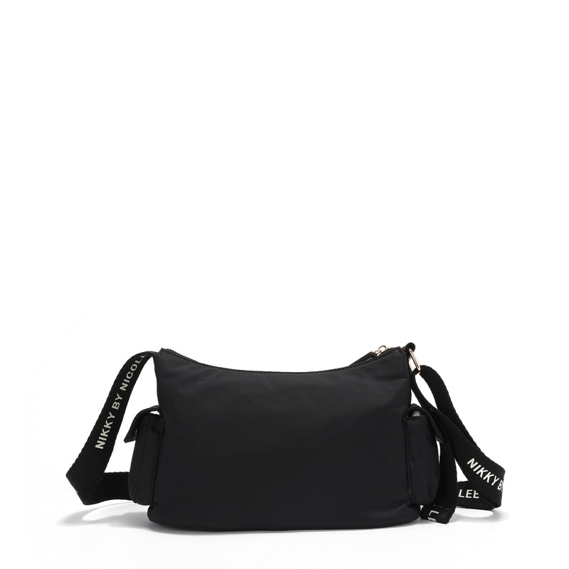 NYLON CROSSBODY BAG (BLACK)