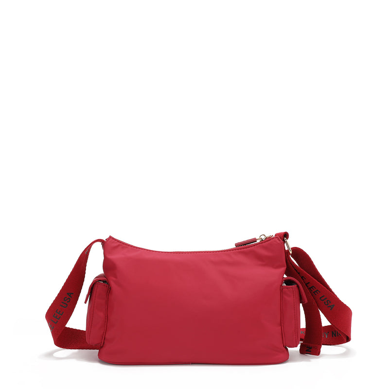 BORSA A TRACOLLA IN NYLON (ROSSO)