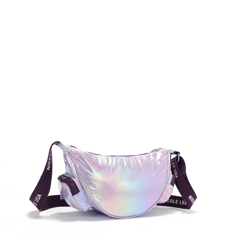 LIGHTWEIGHT NYLON CROSSBODY BAG (PURPLE)