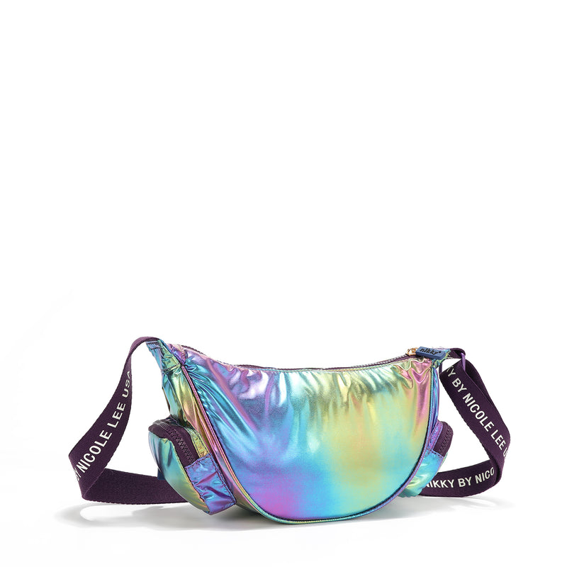 LIGHTWEIGHT NYLON CROSSBODY BAG (MULTICOLOR)