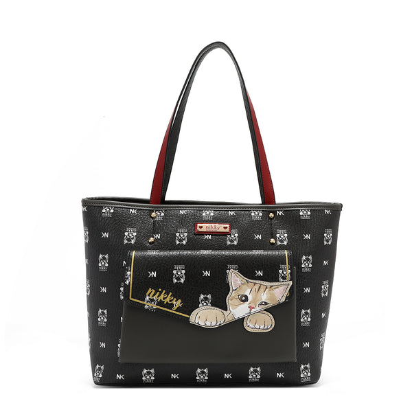 TOTE (<tc>NIKKY FINDS MEOW</tc> ) PRETO