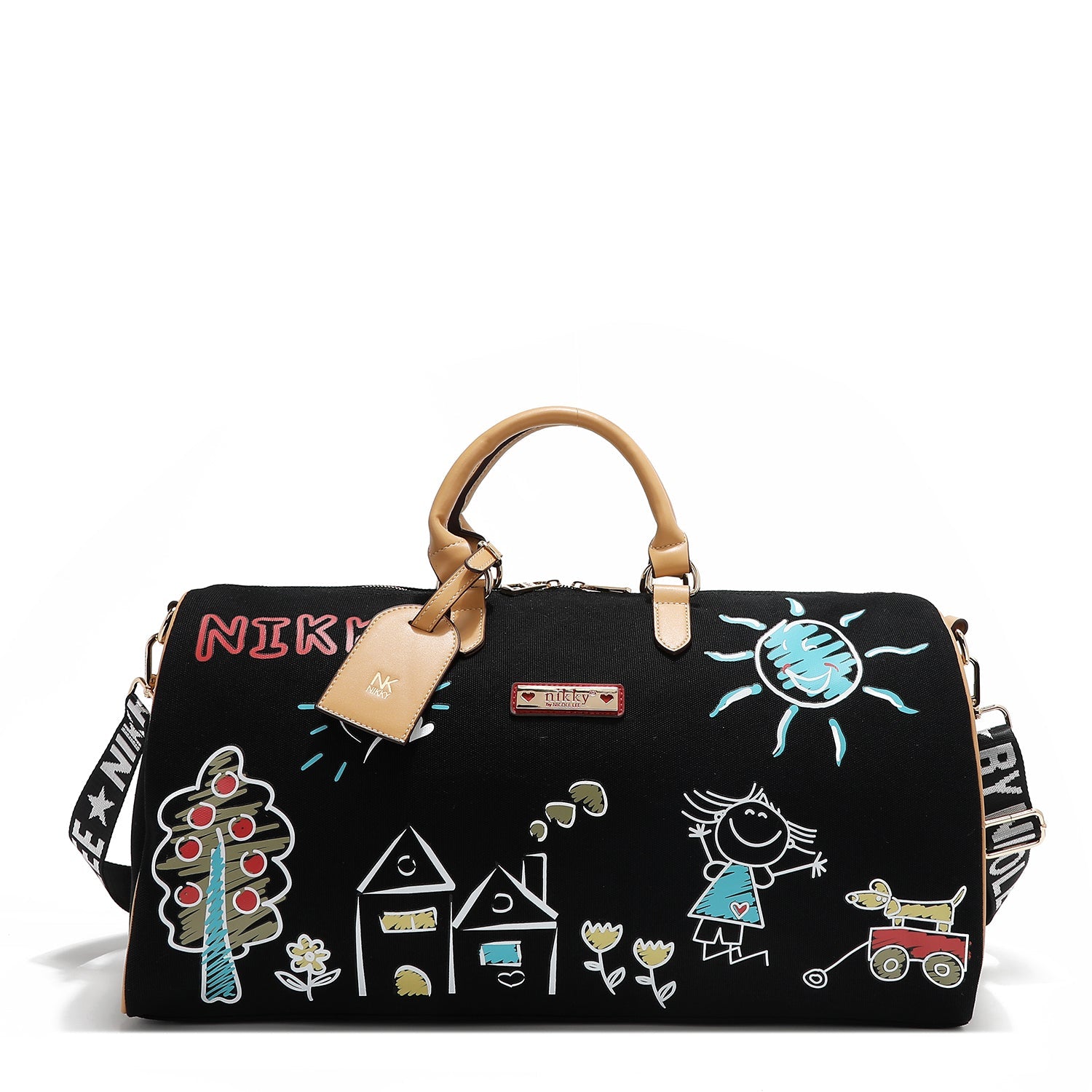 CANVAS GYM BAG <tc>NIKKY</tc> (BLACK)