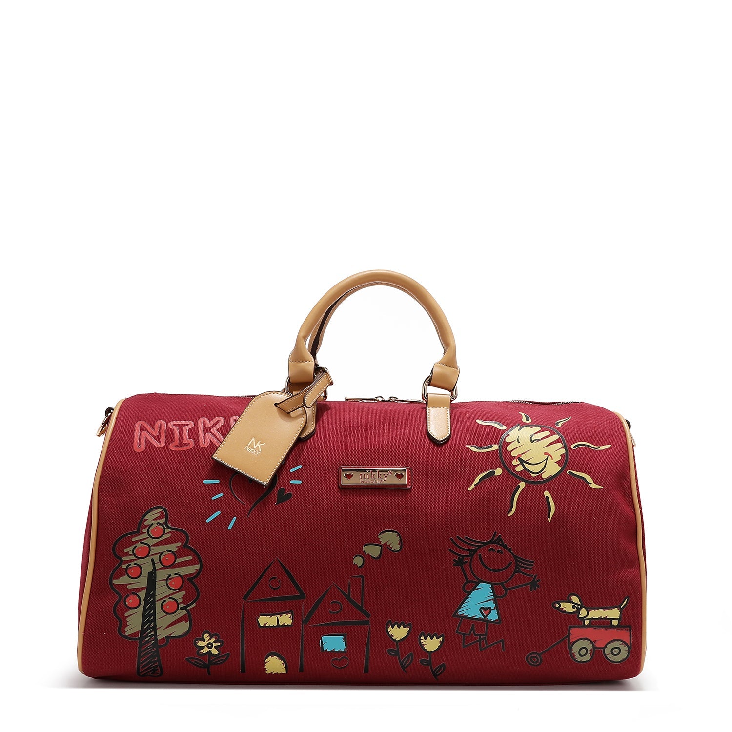 CANVAS GYM BAG <tc>NIKKY</tc> (RED)