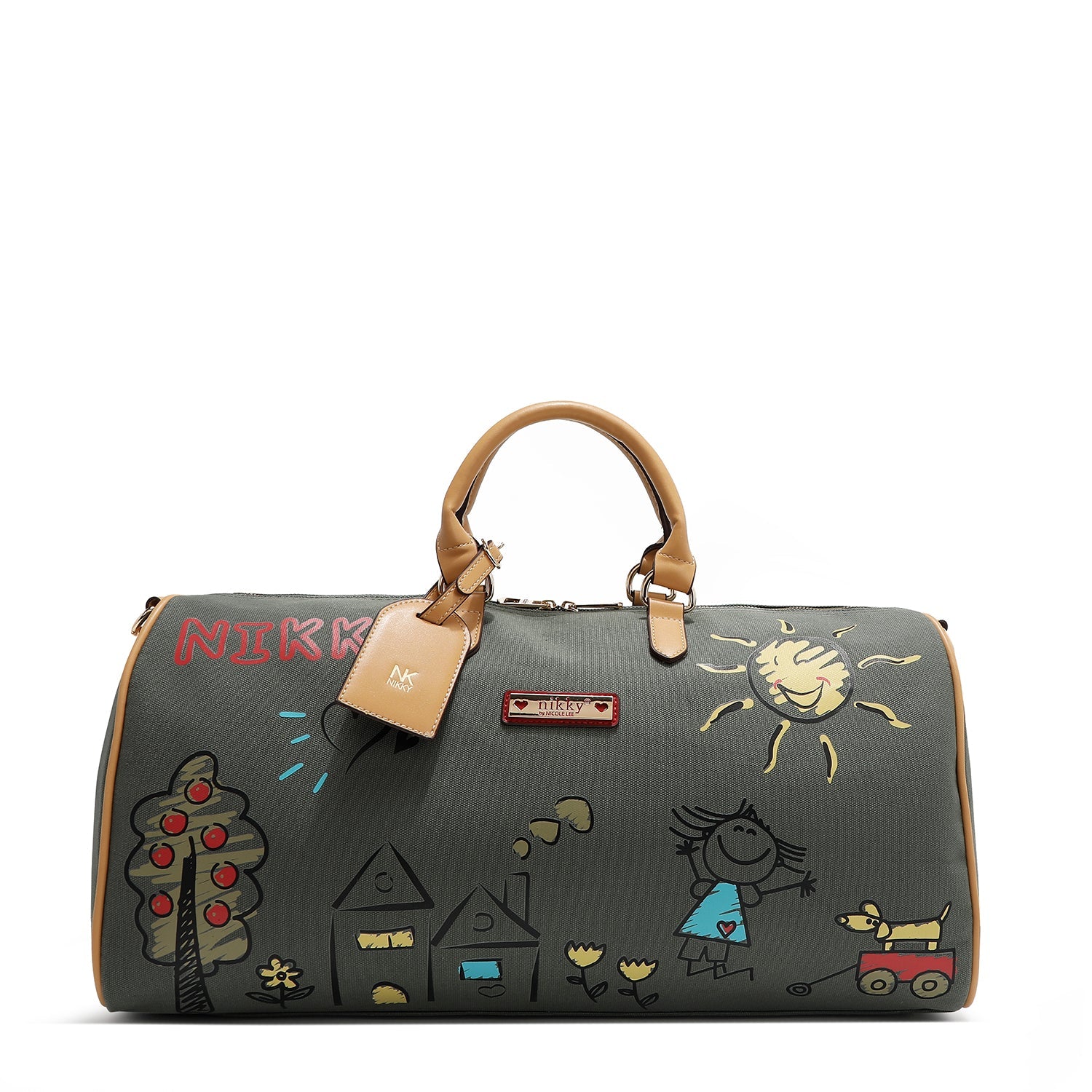 Canvas gym bag (green)