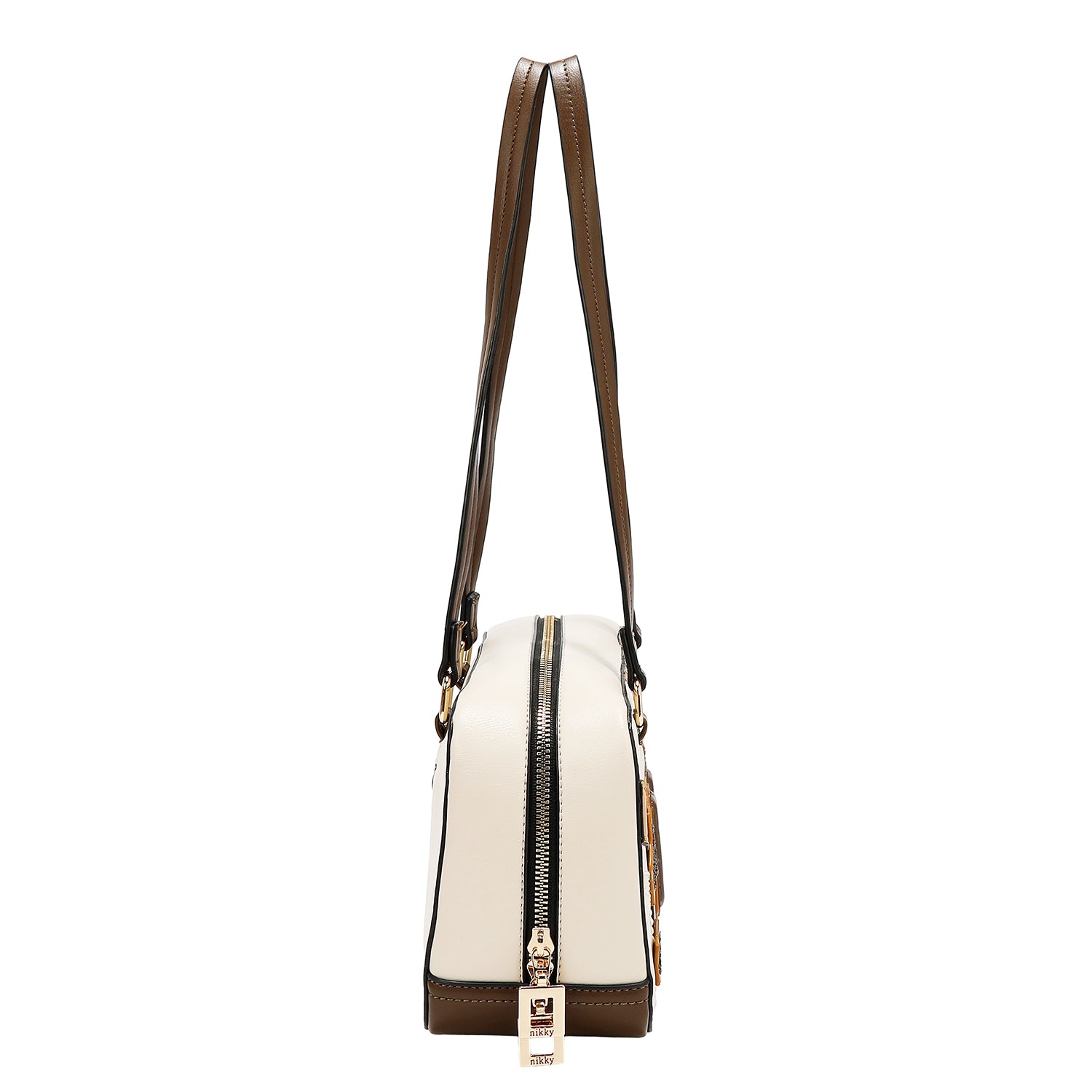 BOLSO DE HOMBRO VARSITY (BEIGE)