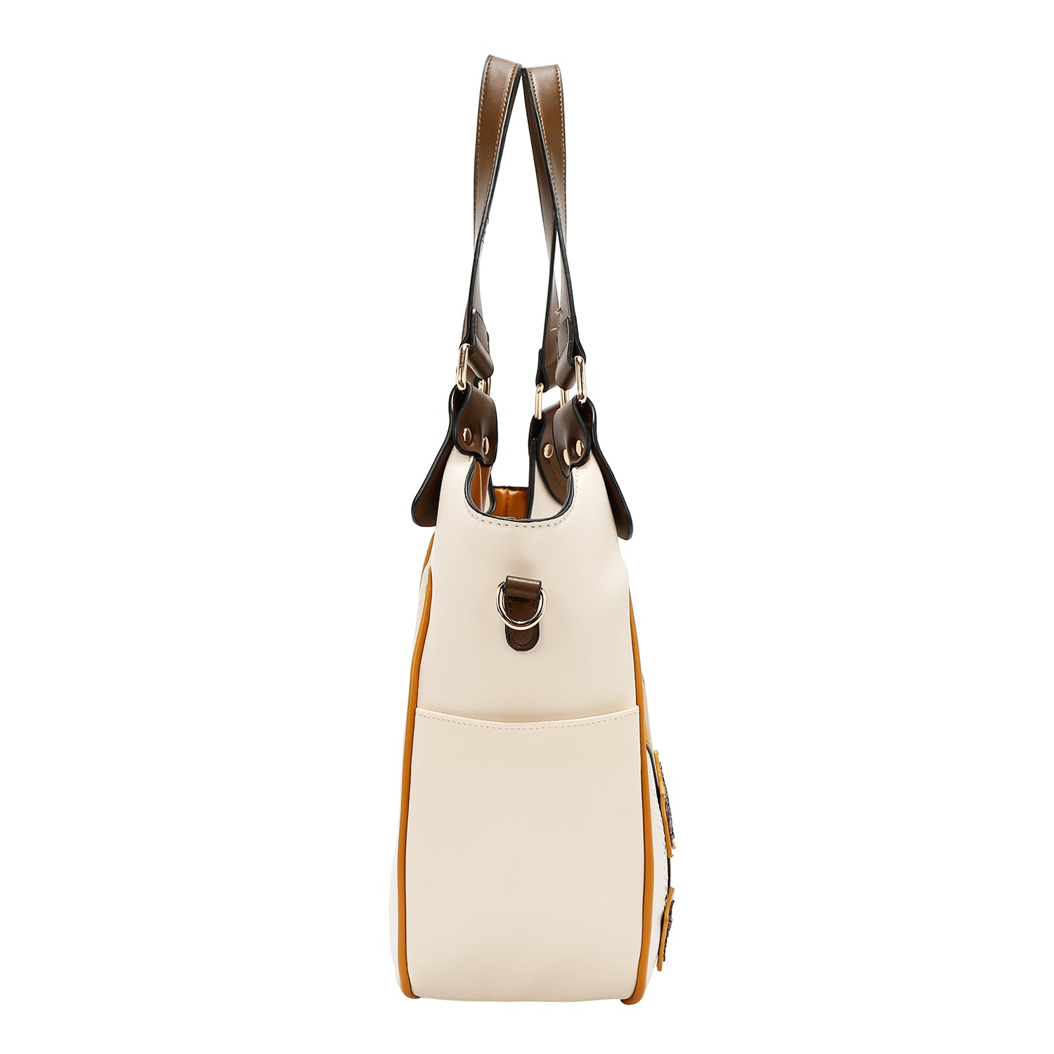 BOLSO HOBO VARSITY (BEIGE)