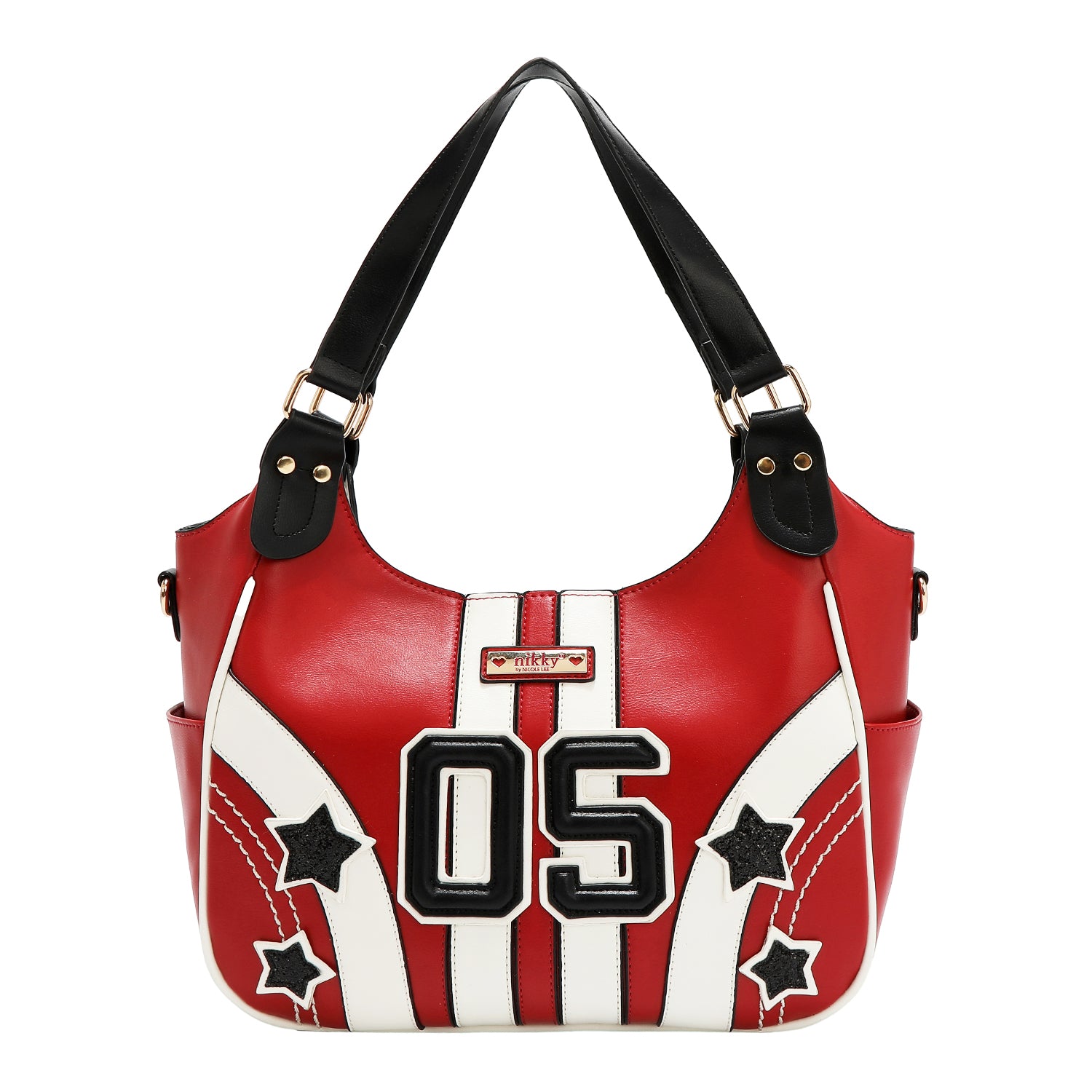 BOLSO HOBO VARSITY (ROJO)