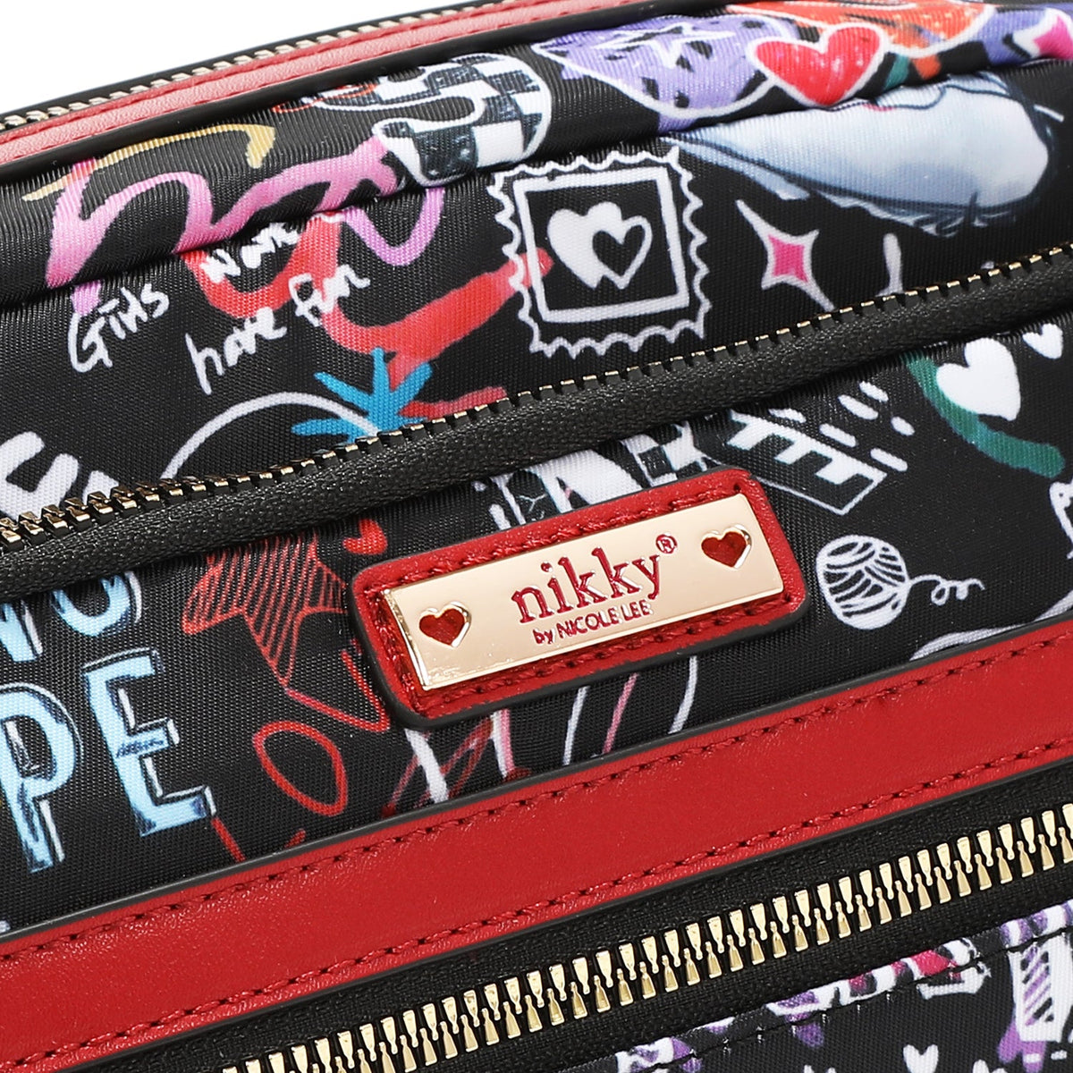 BORSA A TRACOLLA A SCOMPARTI MULTIPLI (JUST FOR FUN - NERO)